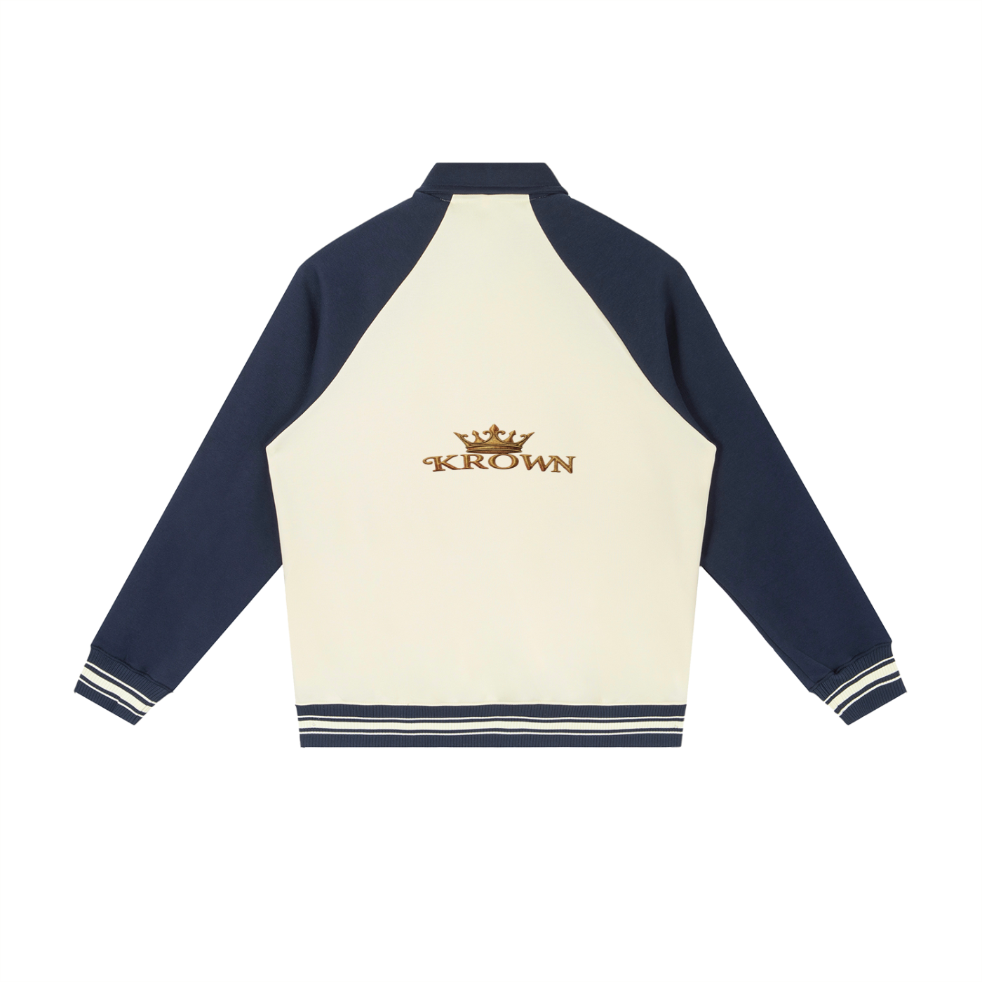Biba Krown Empire Contrast Raglan Sleeve Baseball Jacket