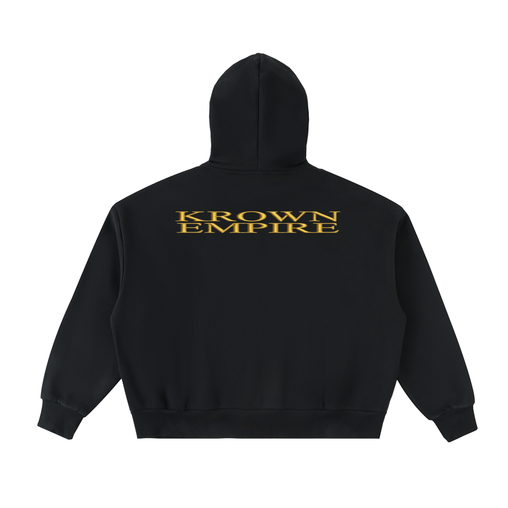 Biba Krown Empire Fleeced Full-Zip Boxy Hoodie