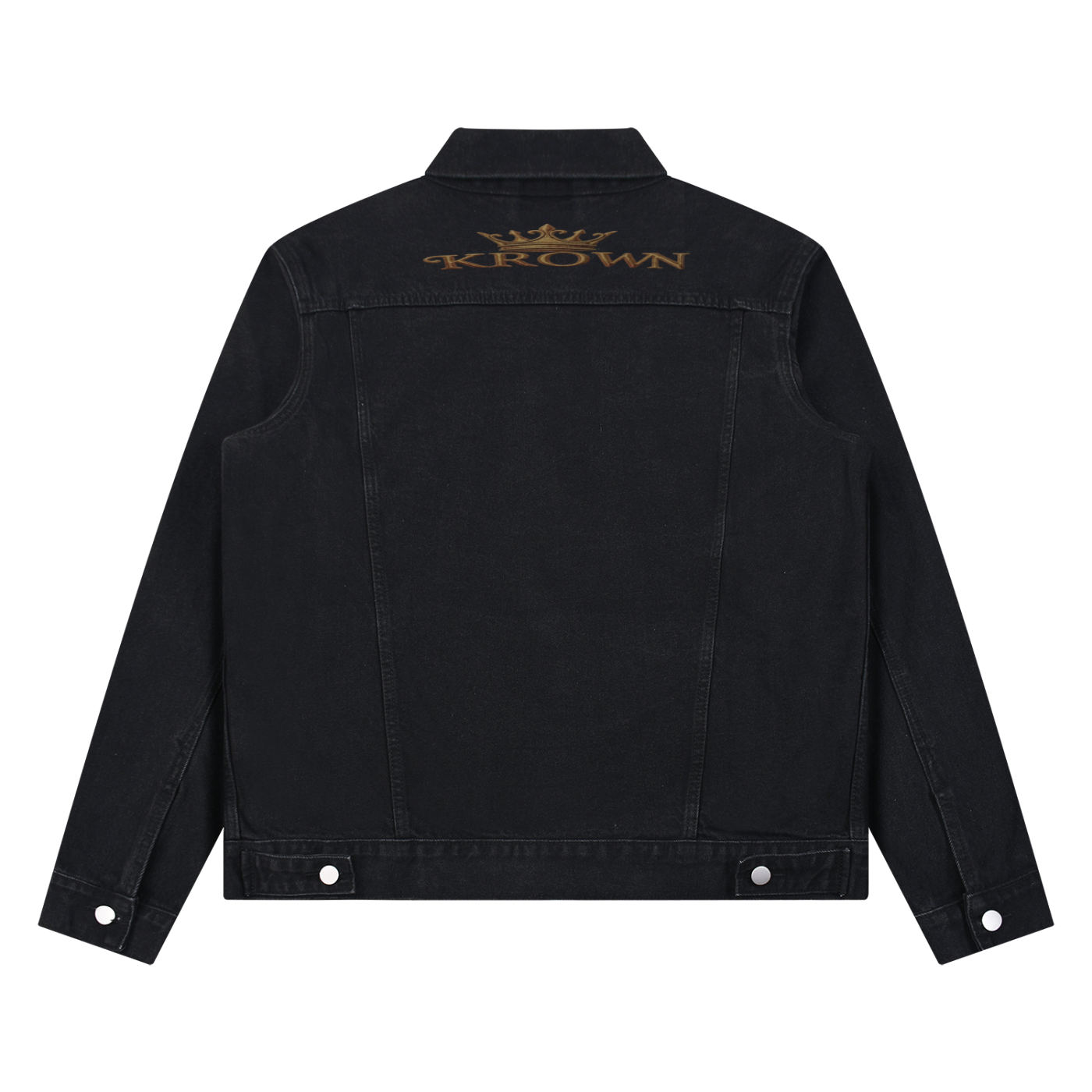 Unisex Vintage Wash Denim Jacket BIBE Krown Empire Denim Jacket