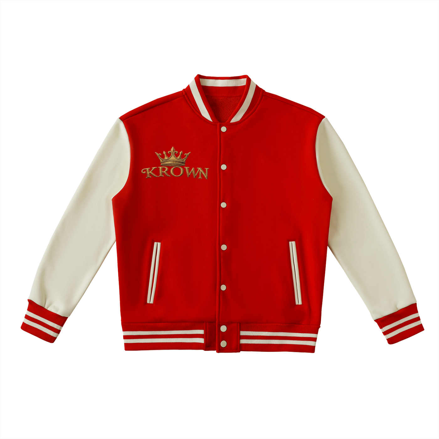 Biba Krown Empire Two-Tone Fleeced Varsity Jacket