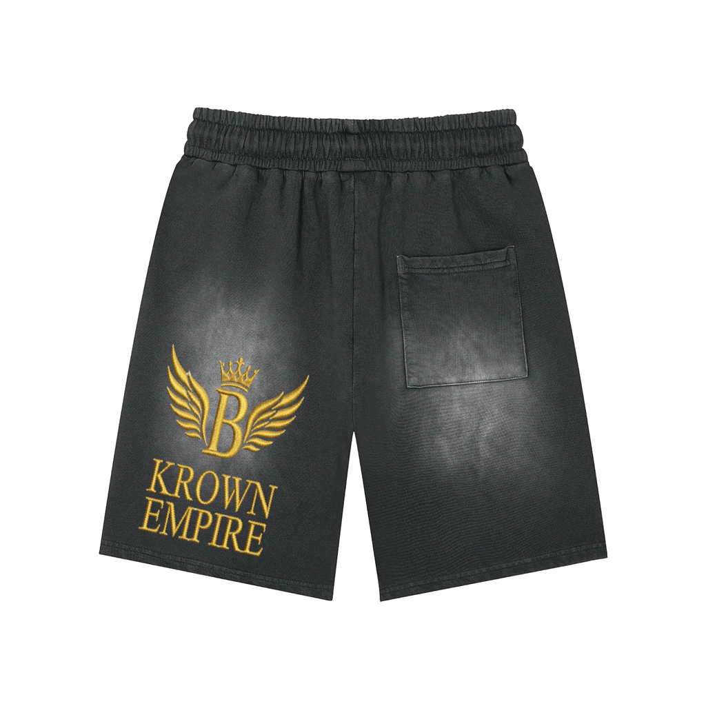 Biba Krown Empire Rectangle Patch Monkey Washed Shorts