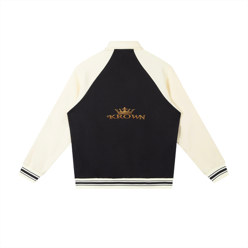 Biba Krown Empire Contrast Raglan Sleeve Baseball Jacket