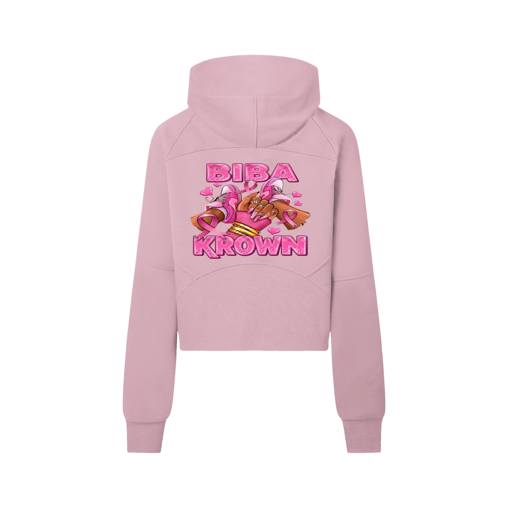 Biba Krown Empire Cropped Half-Zip Hoodie