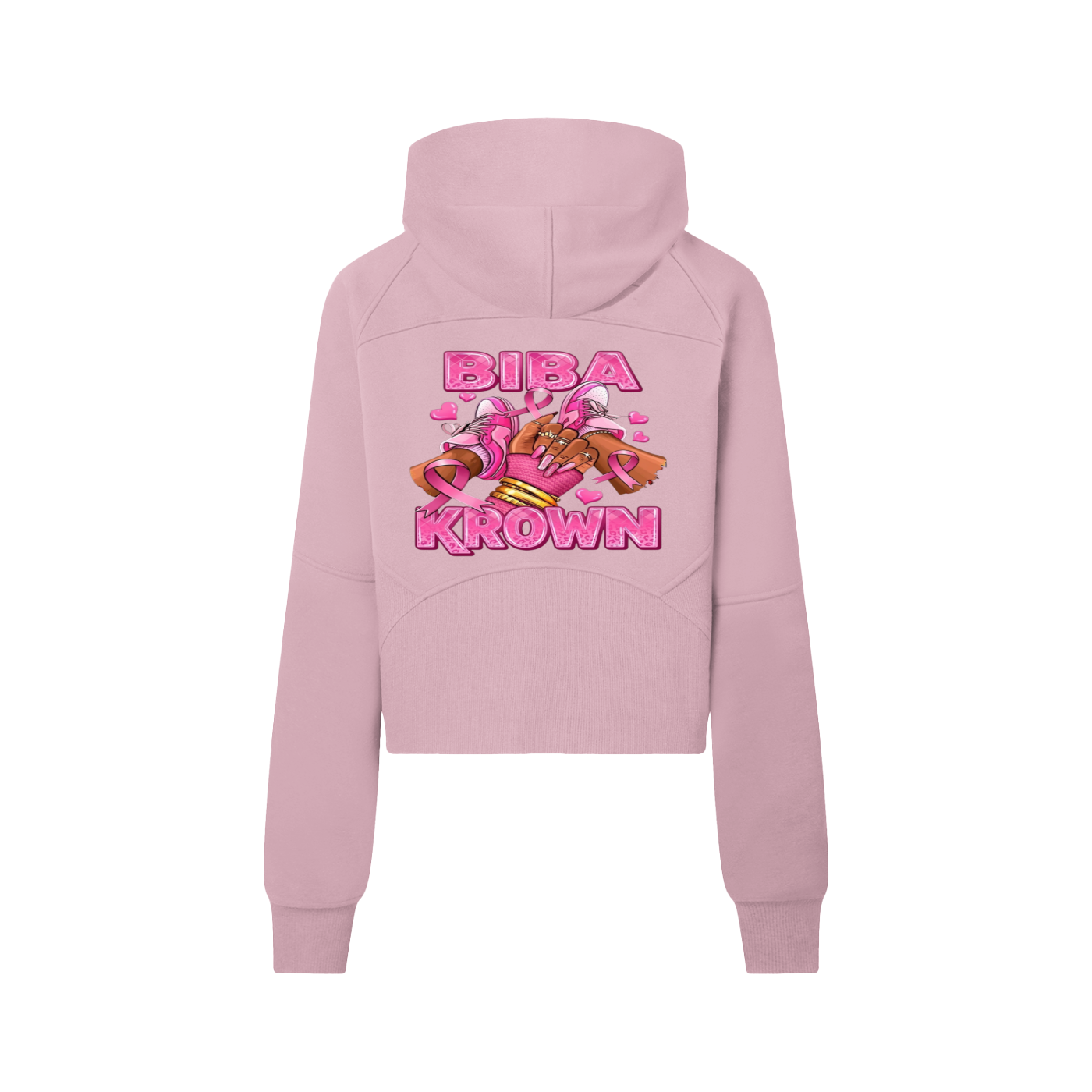 Biba Krown Empire Cropped Half-Zip Hoodie