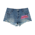 Biba Krown Empire Women's Vintage Wash Raw Hem Denim Shorts