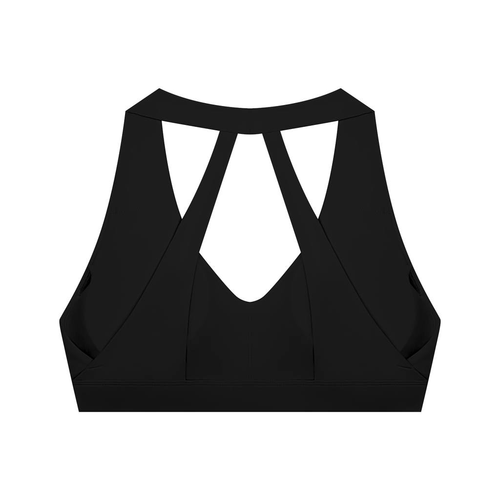 Krown Women's Halter Cropped Sports Bra
