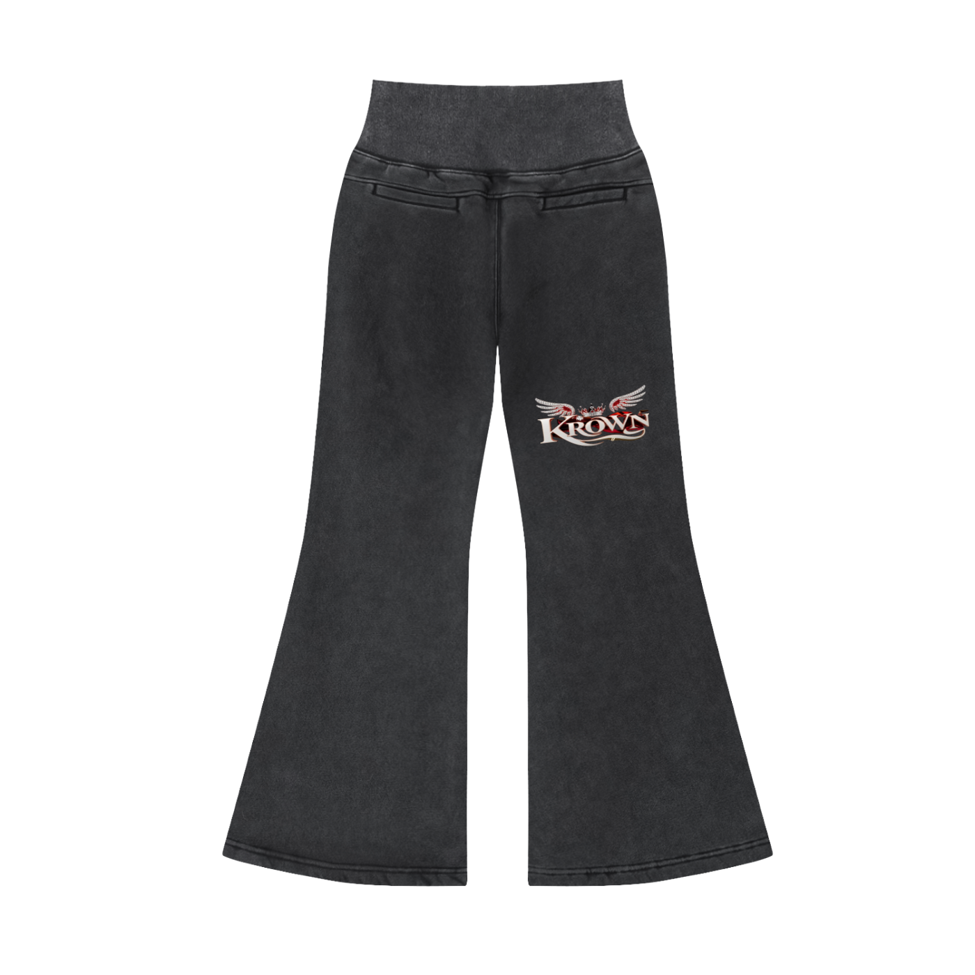 Biba Krown Empire Vintage Washed Flared Fleece Pants