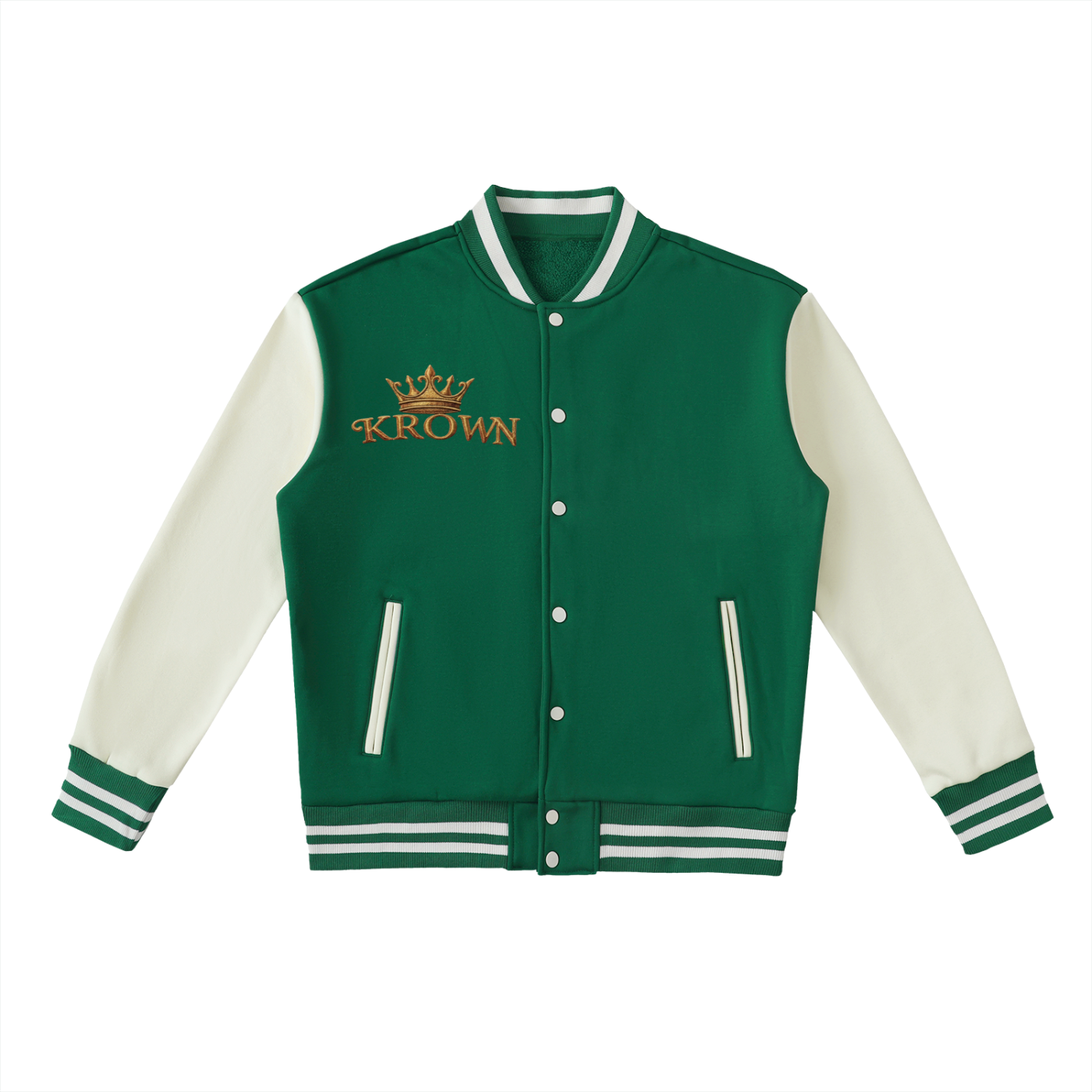 Biba Krown Empire Two-Tone Fleeced Varsity Jacket