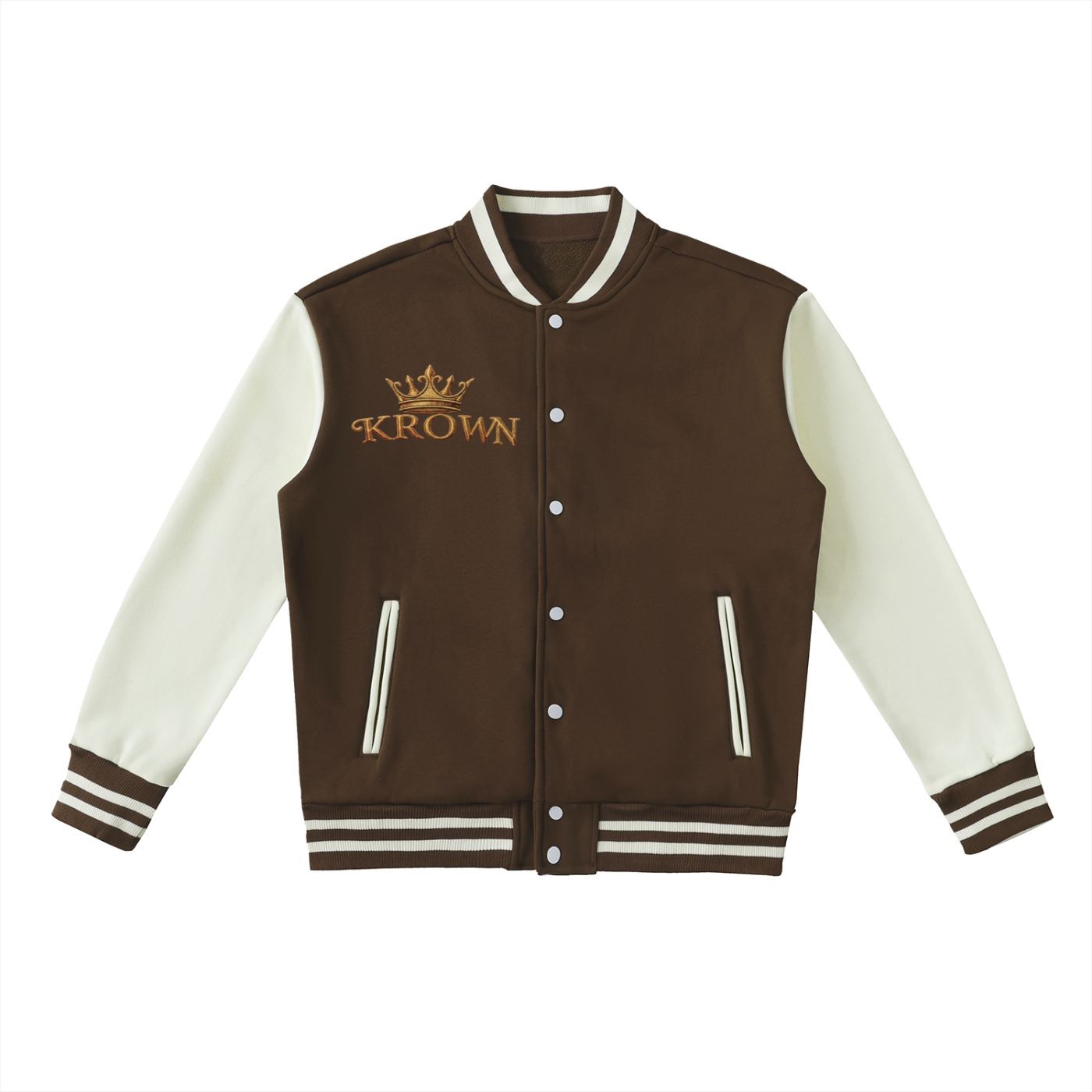 Biba Krown Empire Two-Tone Fleeced Varsity Jacket