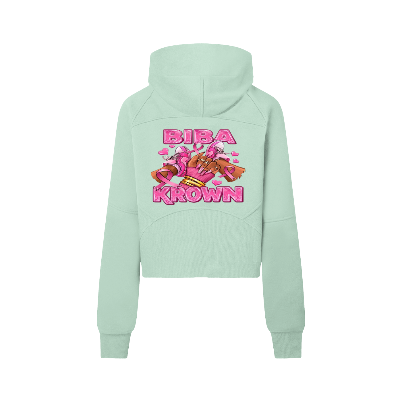 Biba Krown Empire Cropped Half-Zip Hoodie