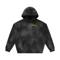 Unisex Sunfade Frayed Fleece Hoodie