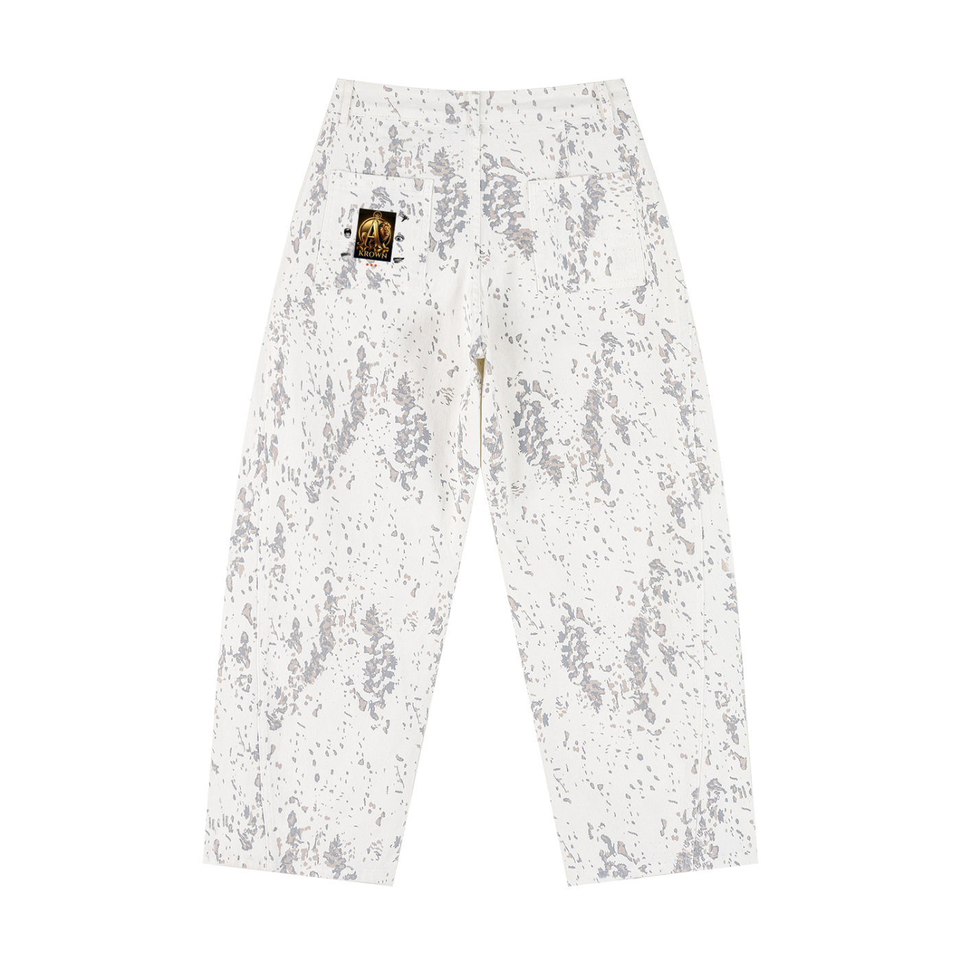 Biba Krown Empire Women's Splatter Barrel Leg Jeans