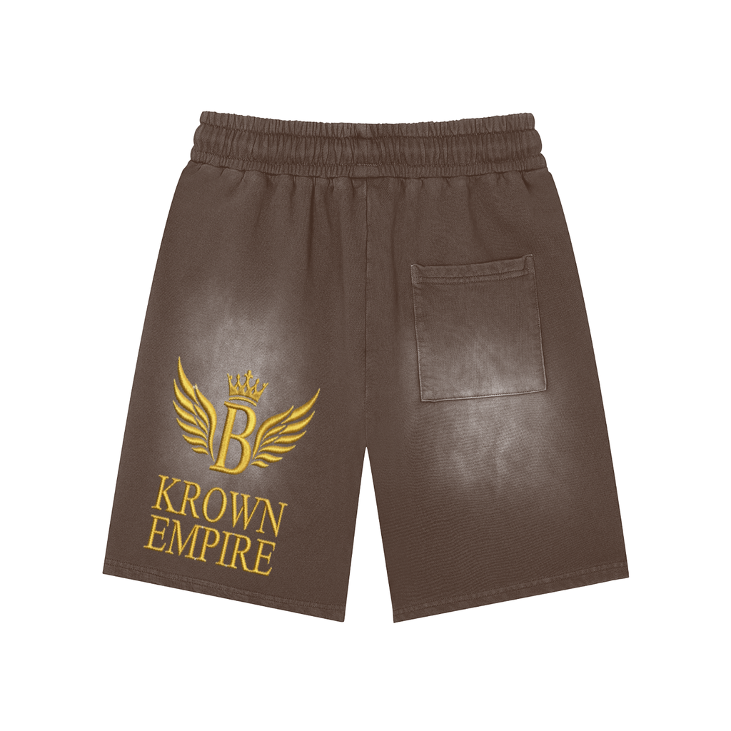 Biba Krown Empire Rectangle Patch Monkey Washed Shorts
