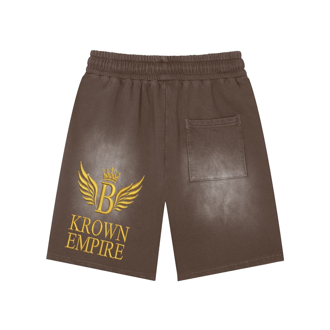 Biba Krown Empire Rectangle Patch Monkey Washed Shorts