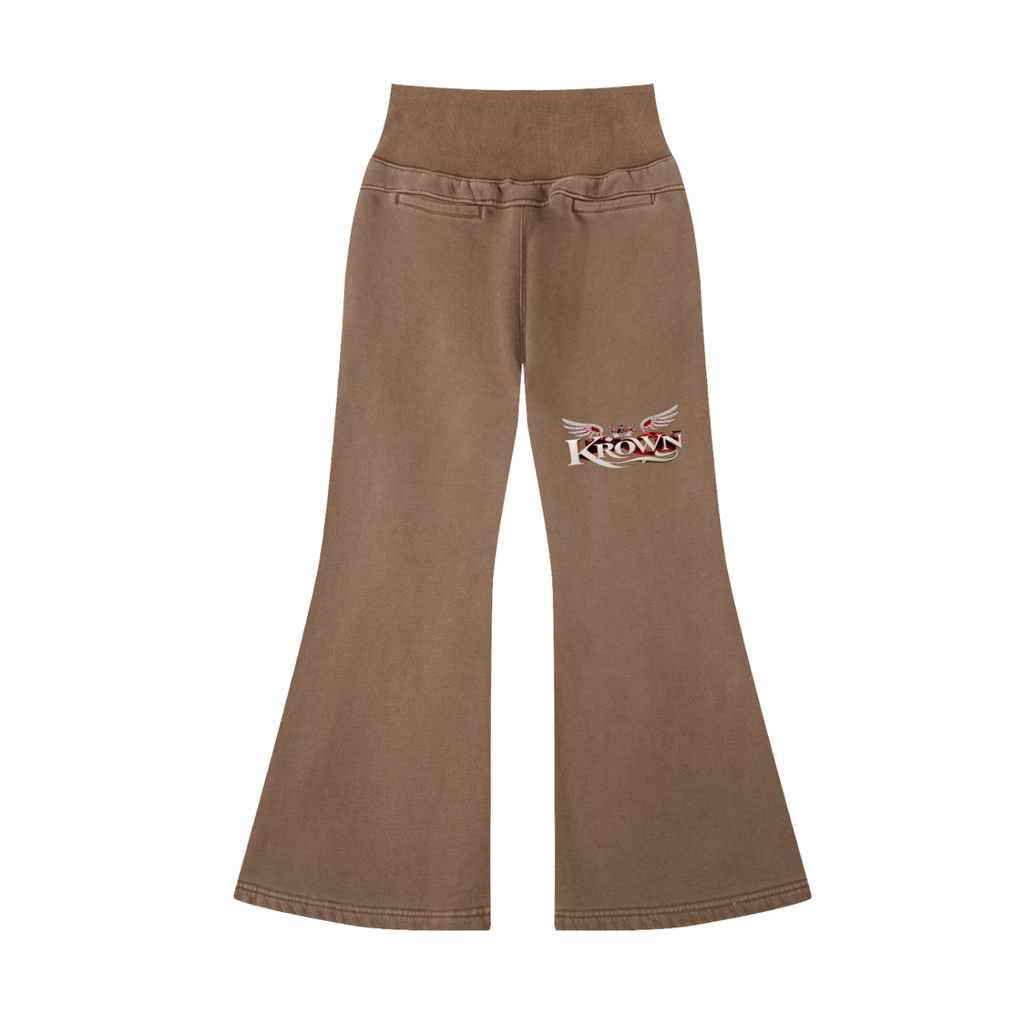 Biba Krown Empire Vintage Washed Flared Fleece Pants