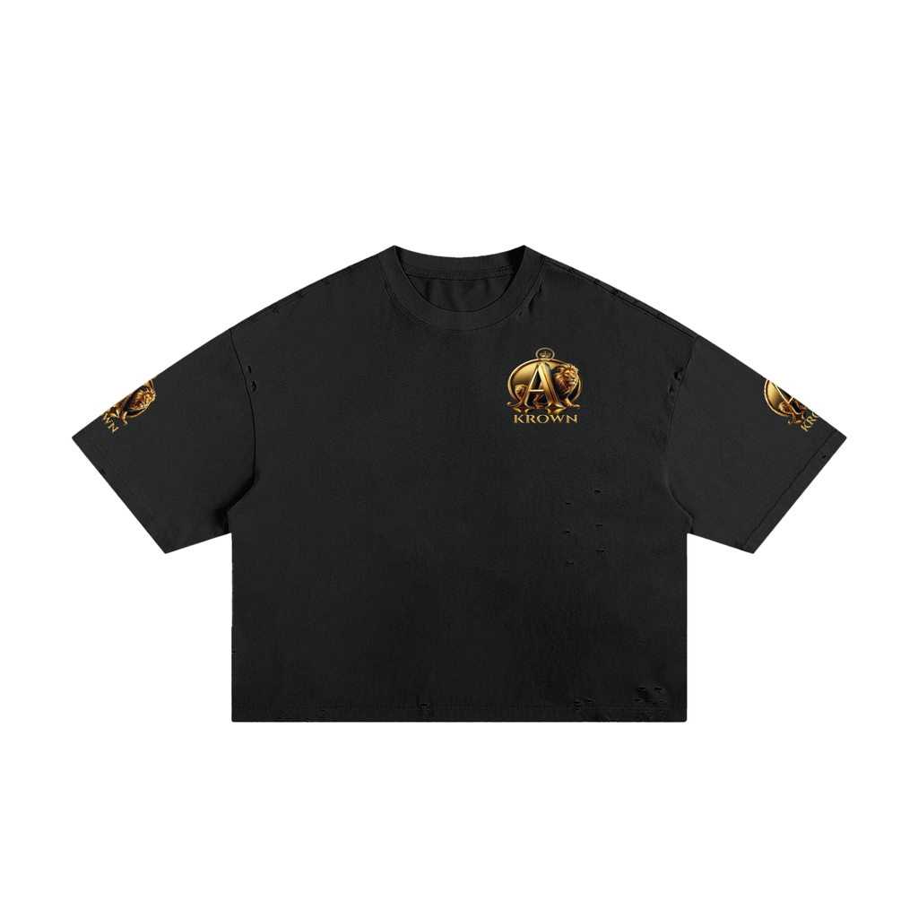 Biba Krown Empier Classic Frayed Boxy Tee