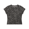 Krown Women’s Leopard Print Crop T-Shirt