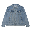Unisex Vintage Wash Denim Jacket BIBE Krown Empire Denim Jacket