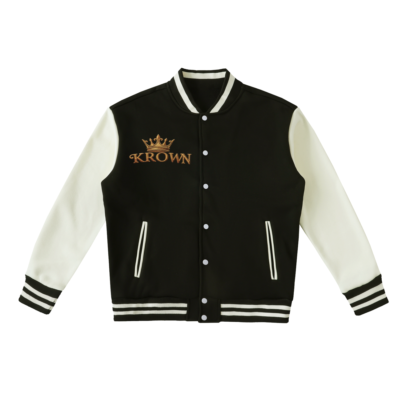 Biba Krown Empire Two-Tone Fleeced Varsity Jacket