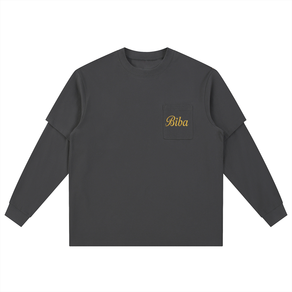 Layered Long Sleeve Oversized Tee