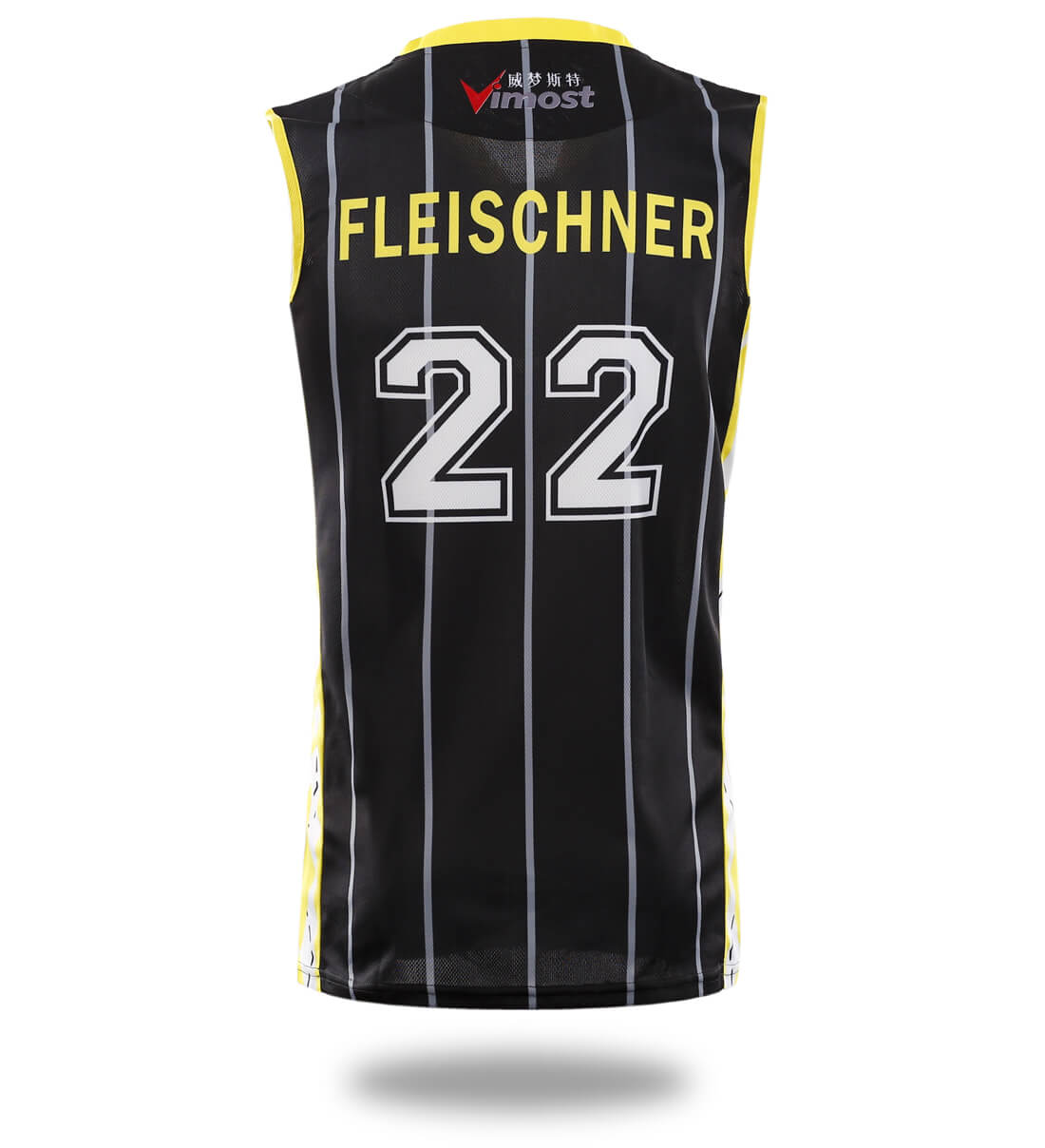 Krown Custom Black Stripe Basketball Jersey and Shorts