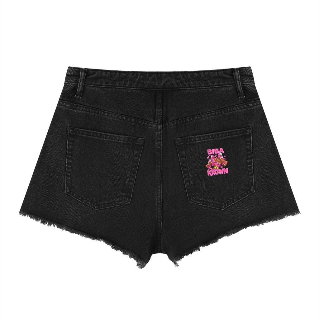 Biba Krown Empire Women’s Vintage Wash High Rise Denim Shorts
