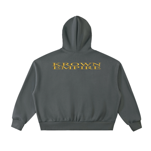Biba Krown Empire Fleeced Full-Zip Boxy Hoodie