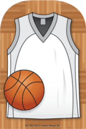 Krown SHAPES ETC. Large Notepad - Basketball Jersey