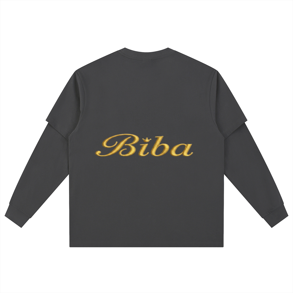 Layered Long Sleeve Oversized Tee