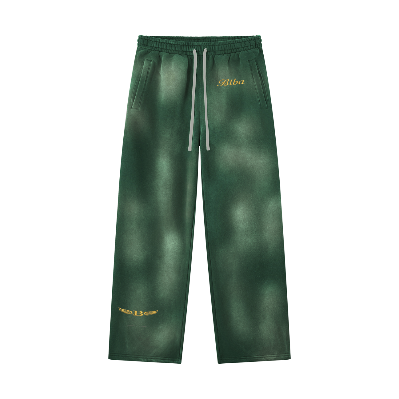 Biba Krown Empire Unisex Sunfade Wide Leg Fleece Sweatpants