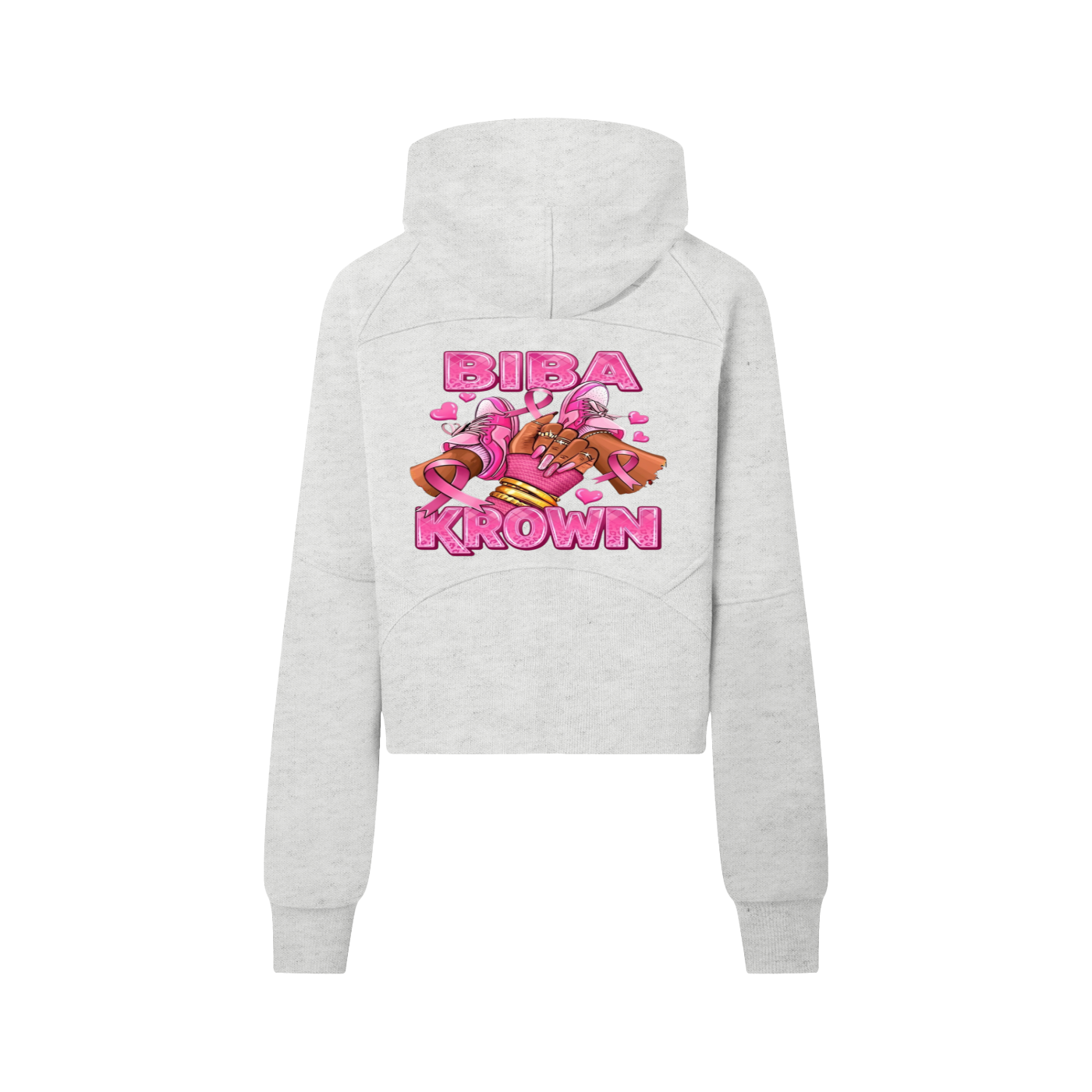 Biba Krown Empire Cropped Half-Zip Hoodie