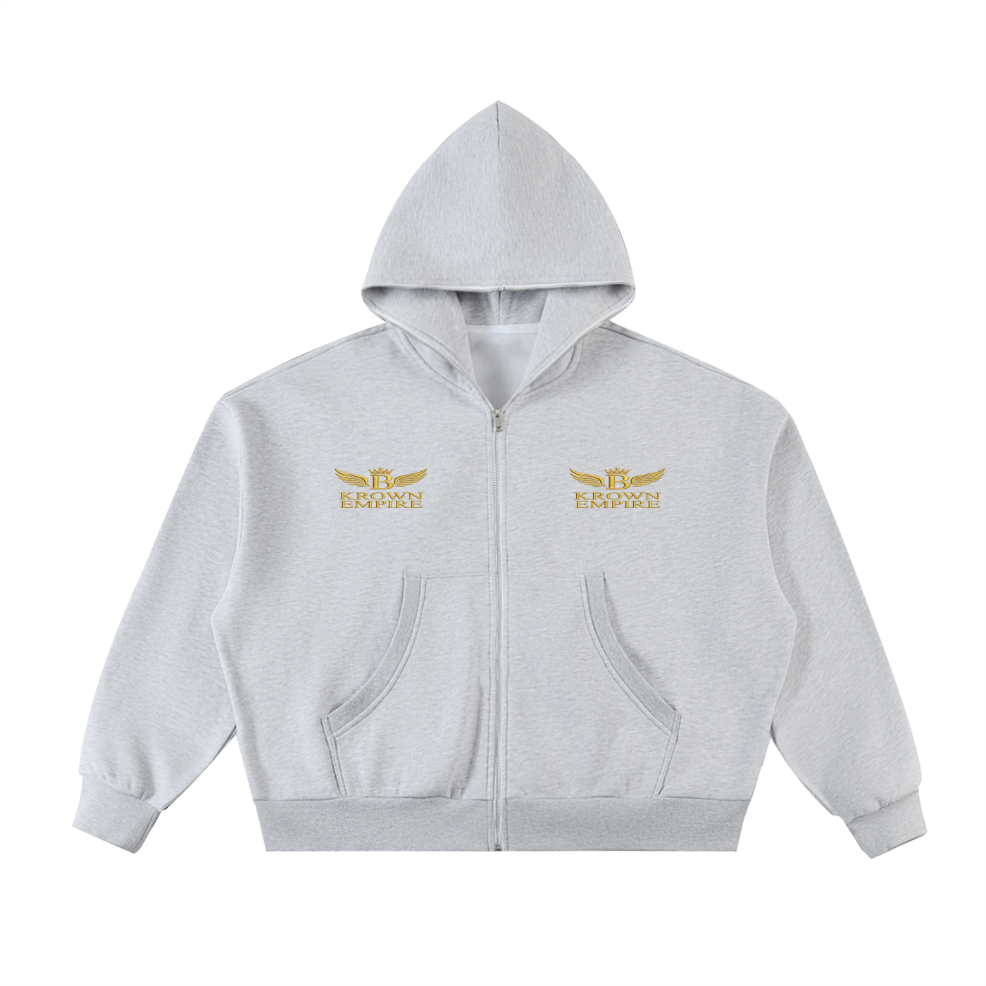Biba Krown Empire Fleeced Full-Zip Boxy Hoodie