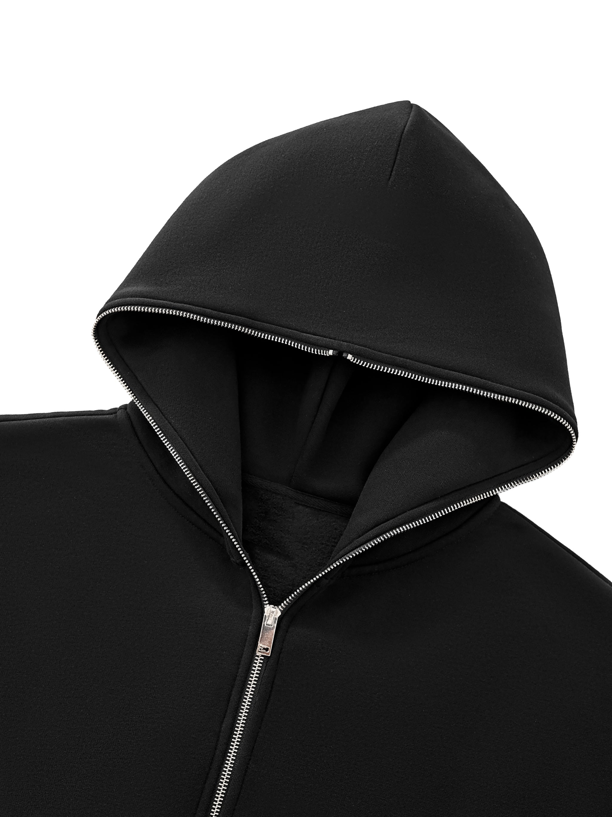 Biba Krown Empire Fleeced Full-Zip Boxy Hoodie