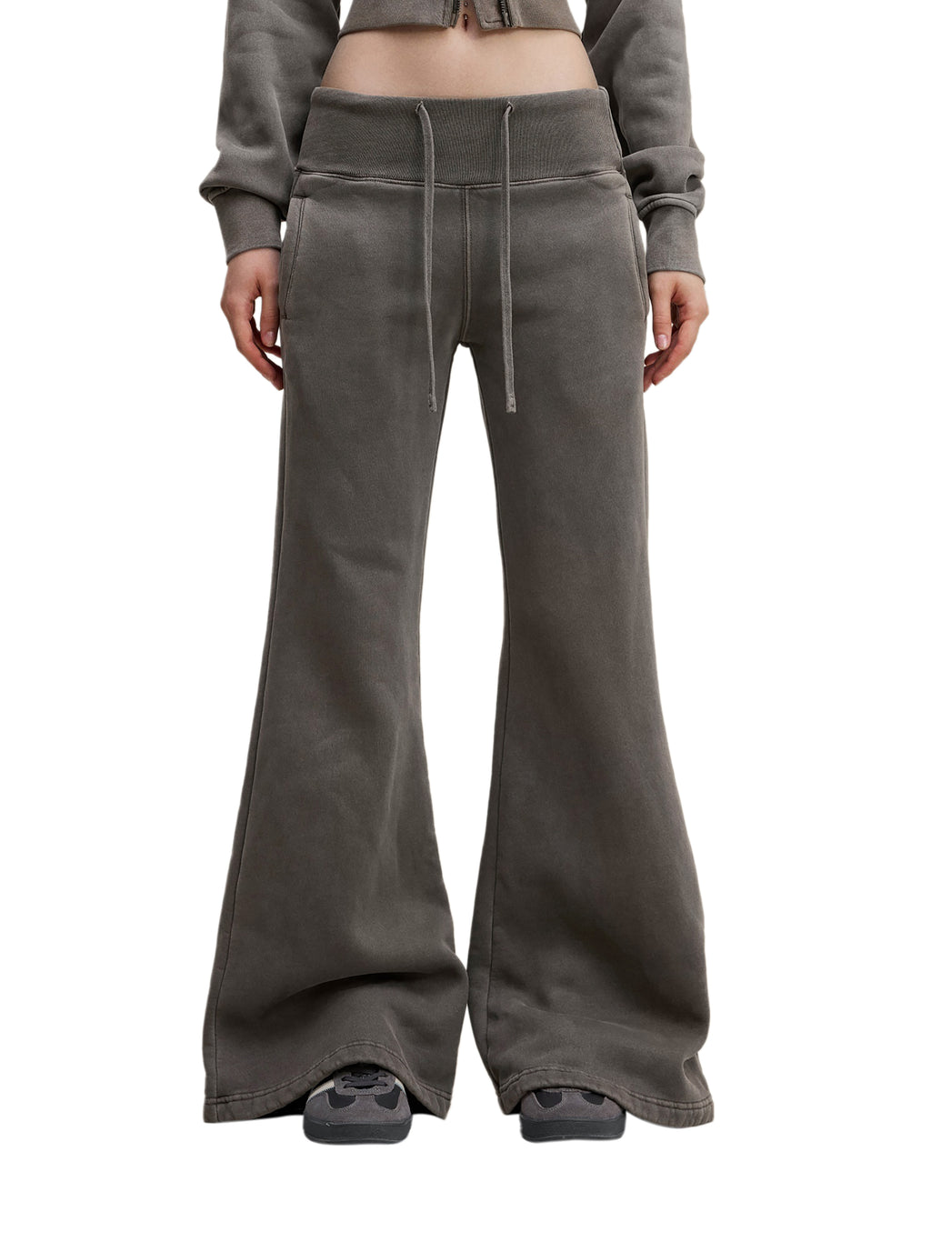 Biba Krown Empire Vintage Washed Flared Fleece Pants