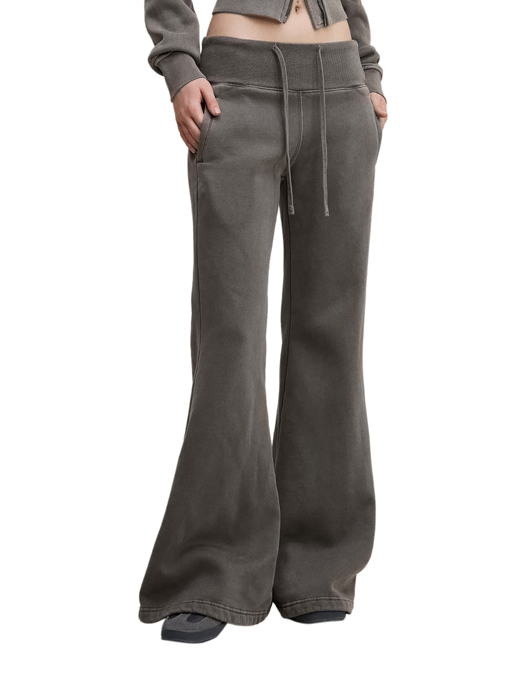 Biba Krown Empire Vintage Washed Flared Fleece Pants