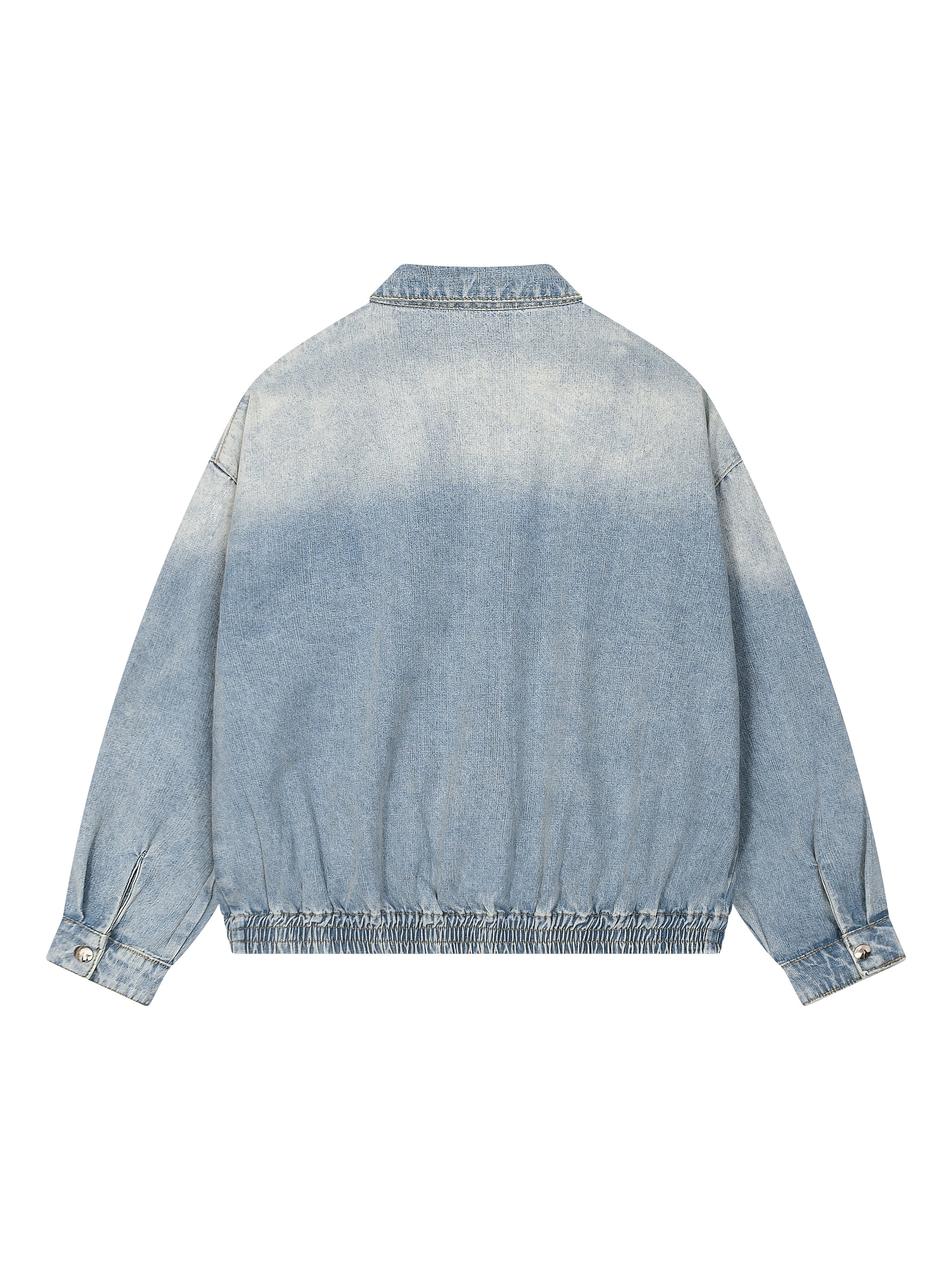 Biba Krown Empire Unisex Vintage Wash Full-Zip Denim Jacket