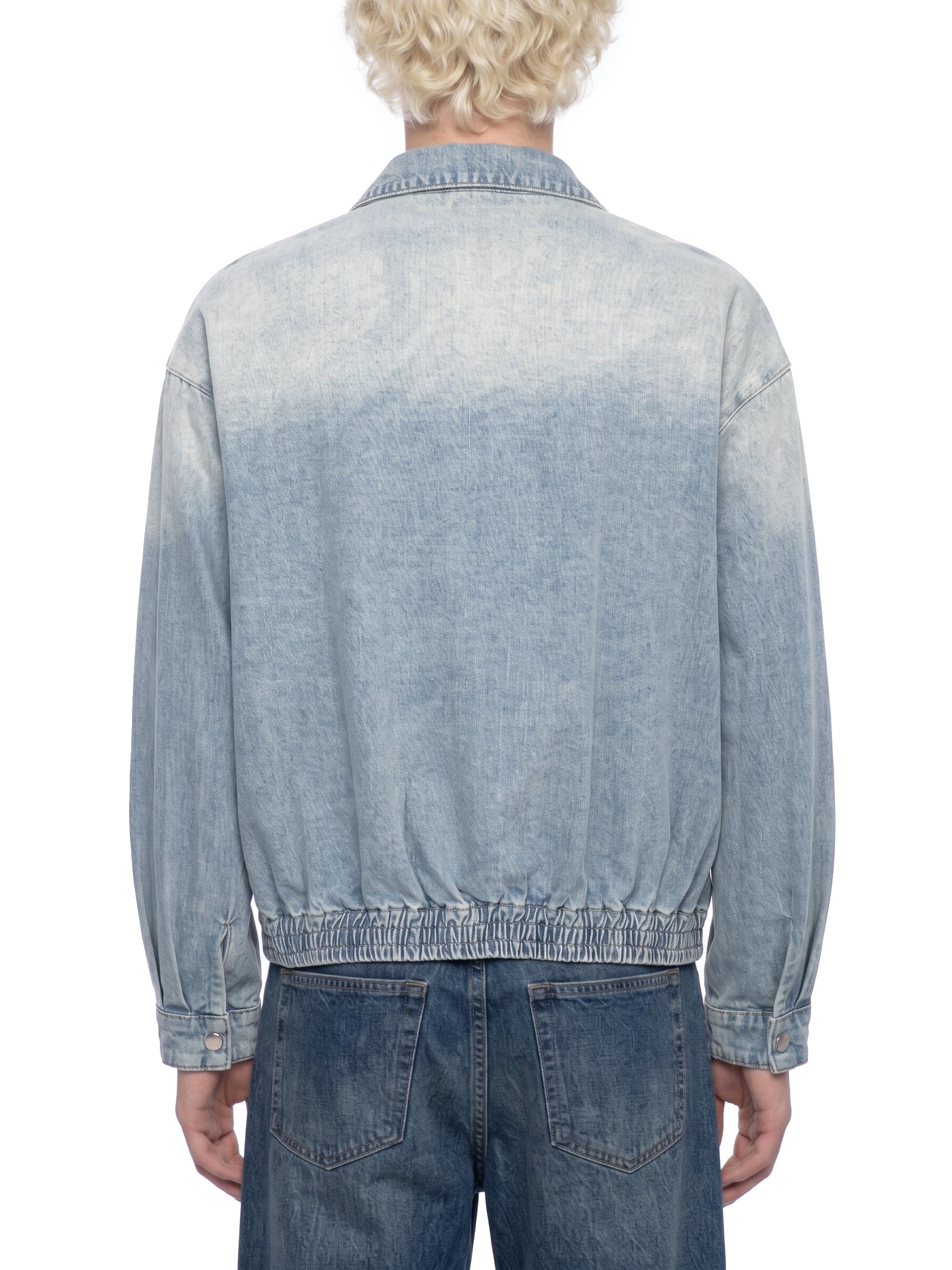 Biba Krown Empire Unisex Vintage Wash Full-Zip Denim Jacket