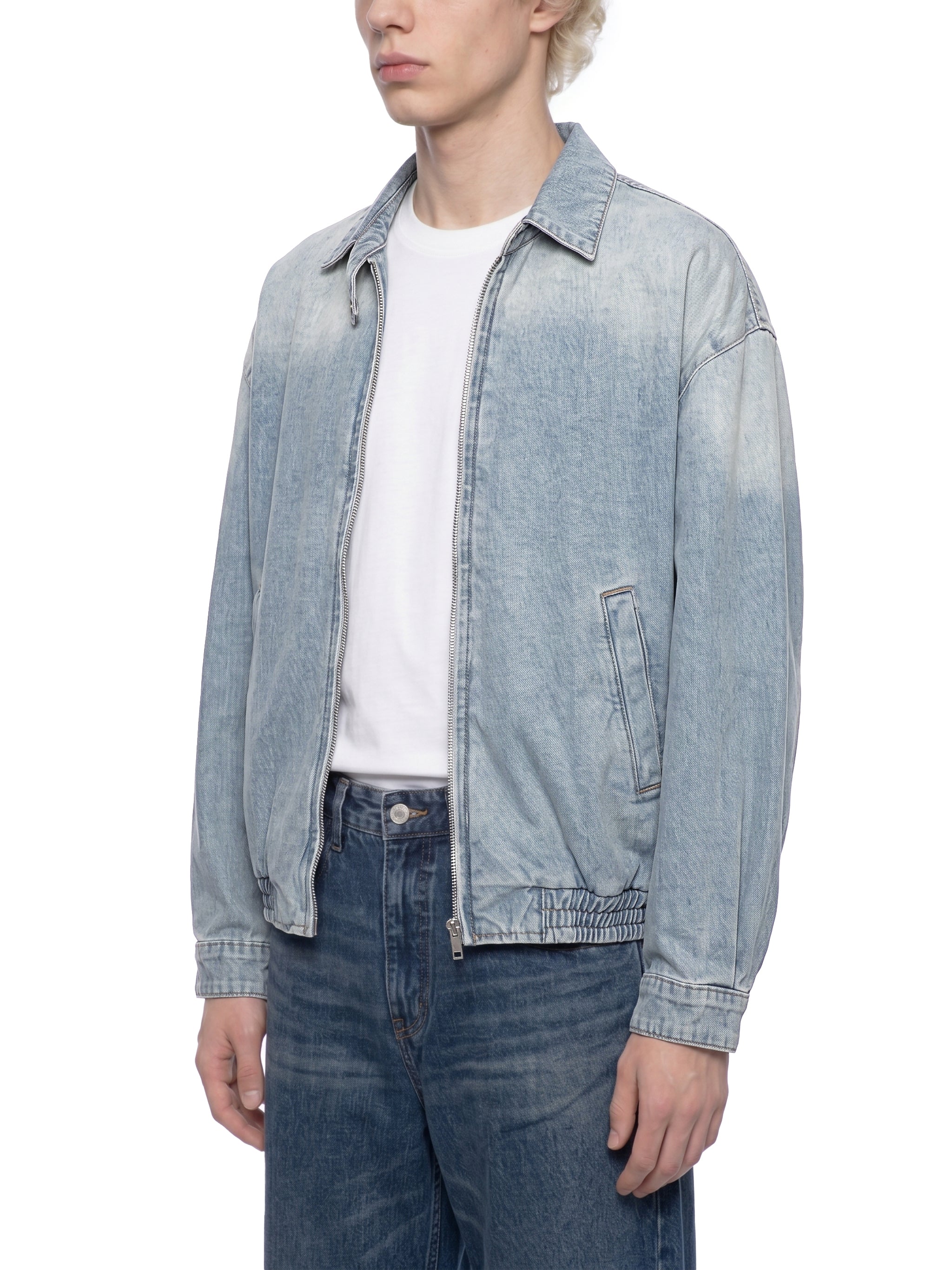 Biba Krown Empire Unisex Vintage Wash Full-Zip Denim Jacket
