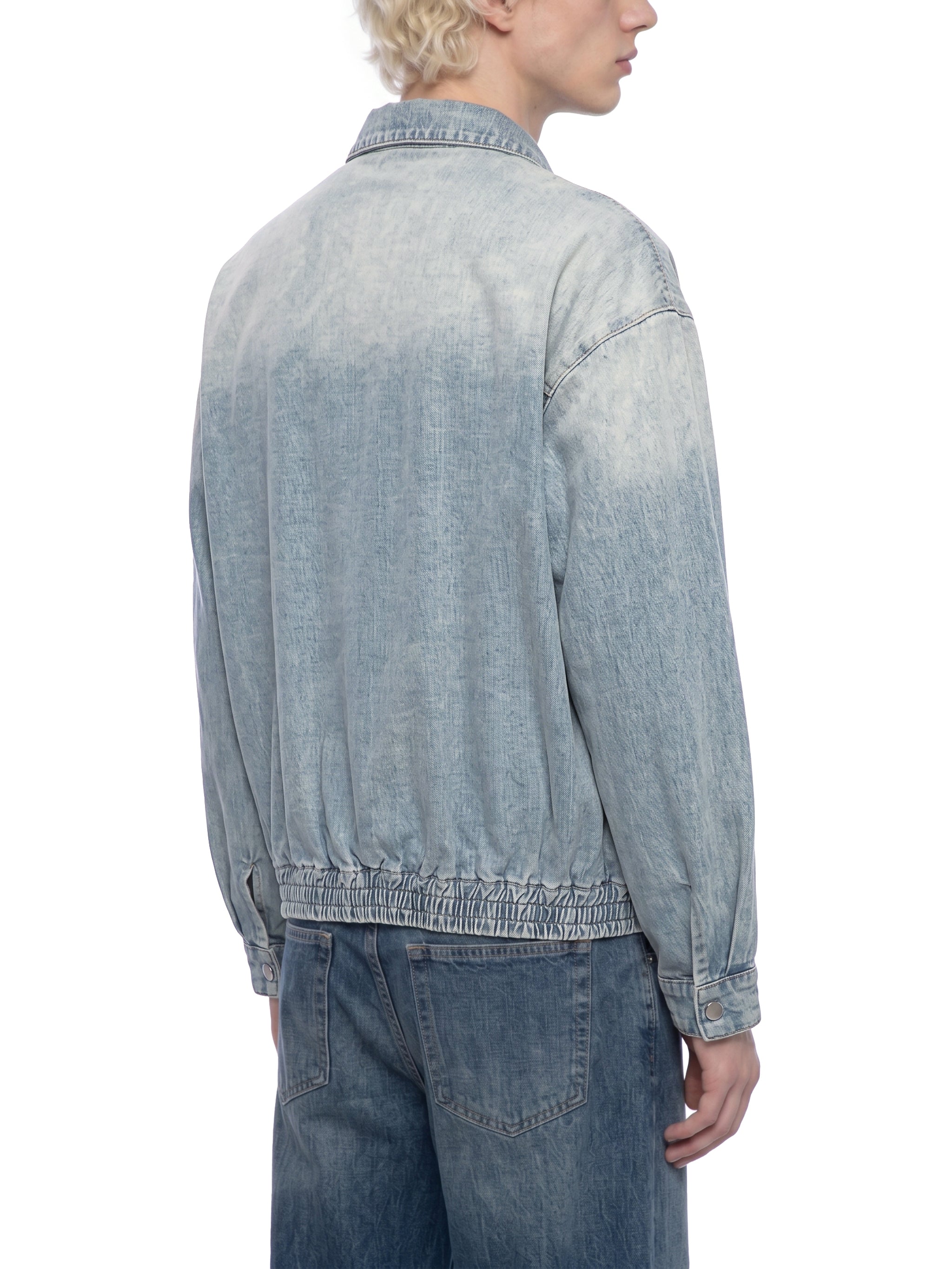 Biba Krown Empire Unisex Vintage Wash Full-Zip Denim Jacket