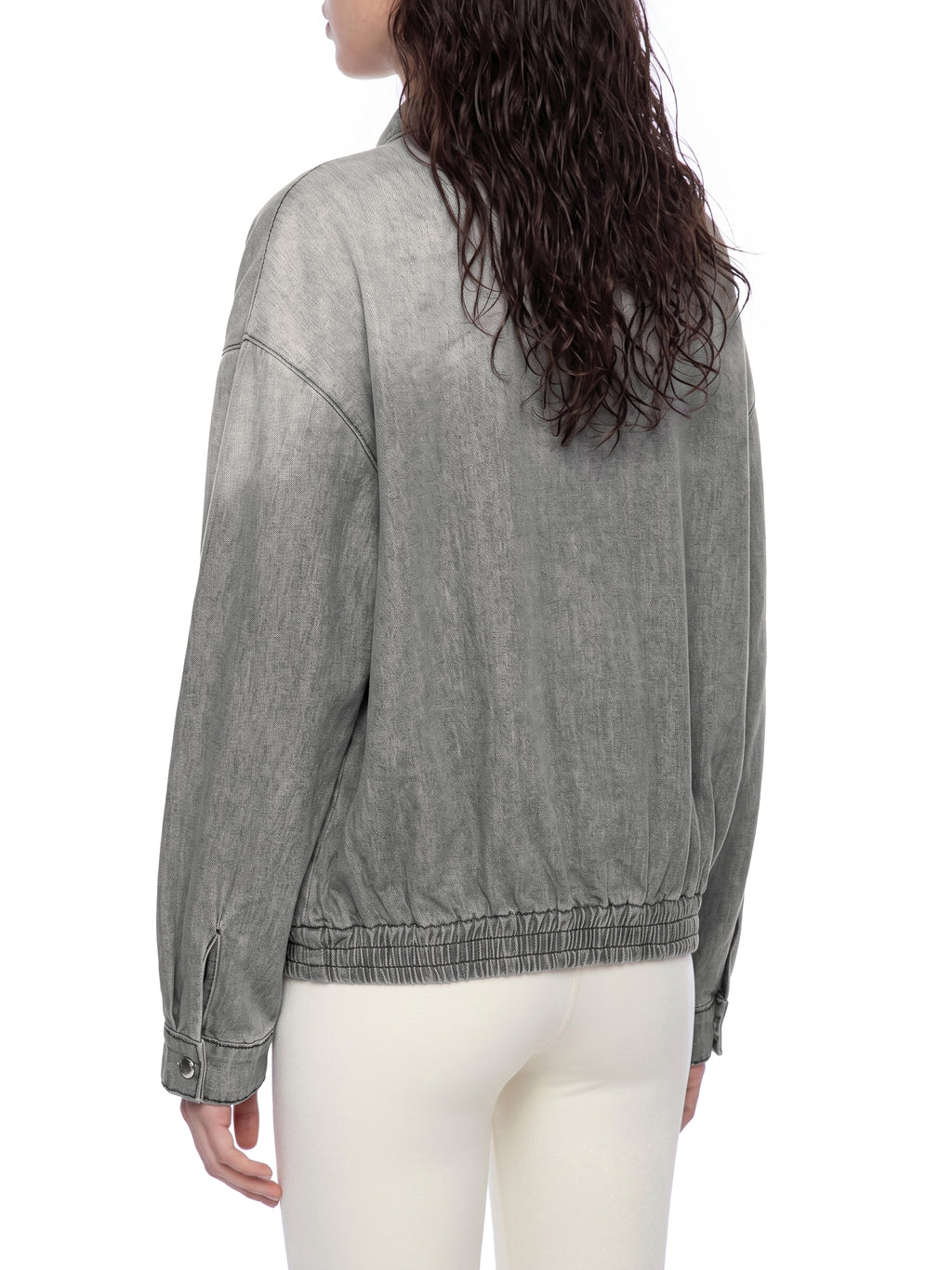Biba Krown Empire Unisex Vintage Wash Full-Zip Denim Jacket