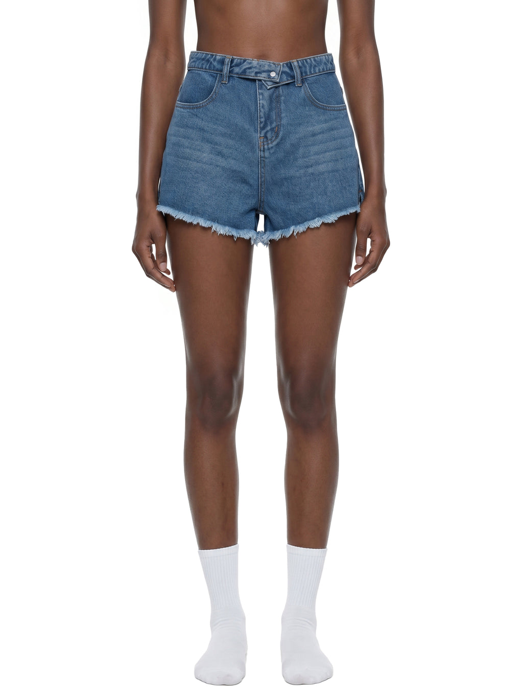 Biba Krown Empire Women’s Vintage Wash High Rise Denim Shorts