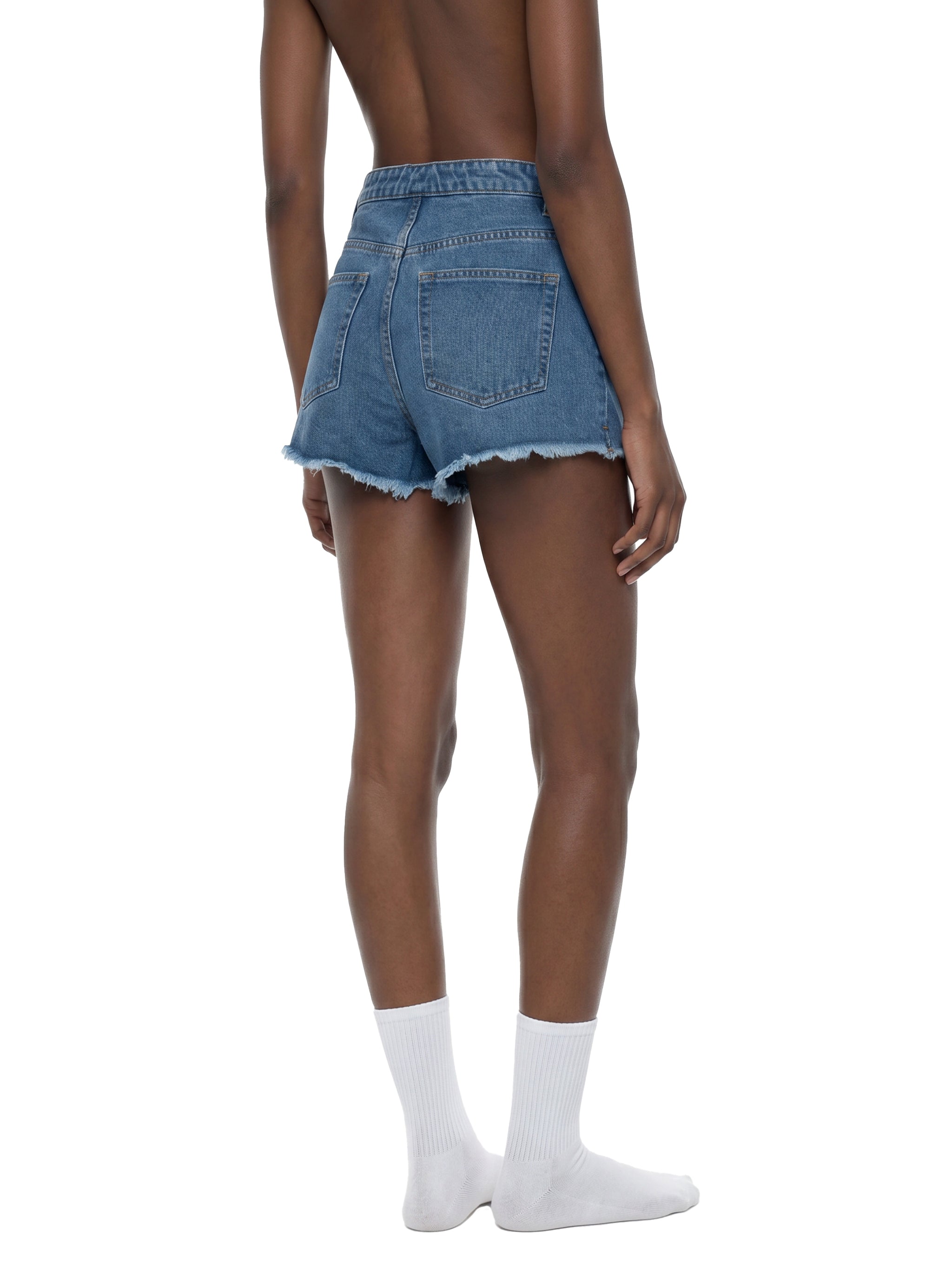 Biba Krown Empire Women’s Vintage Wash High Rise Denim Shorts