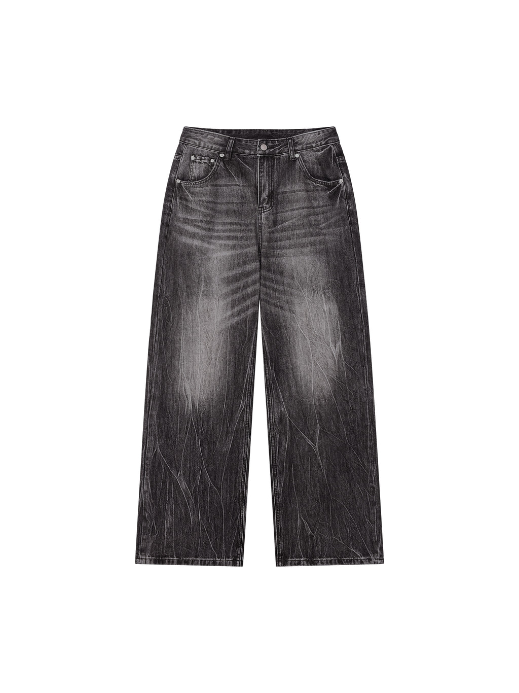 Biba Krown Empire Men’s Vintage Wash Wide Leg Jeans