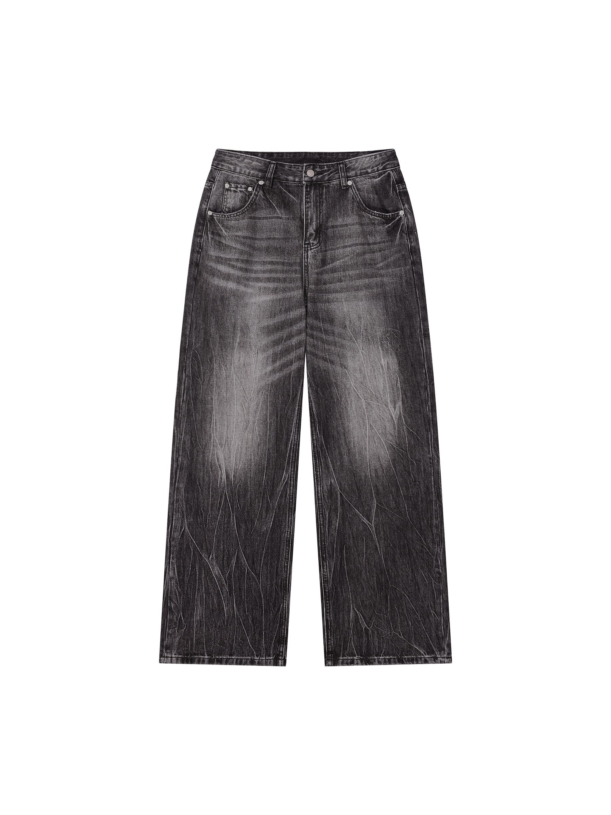 Biba Krown Empire Men’s Vintage Wash Wide Leg Jeans