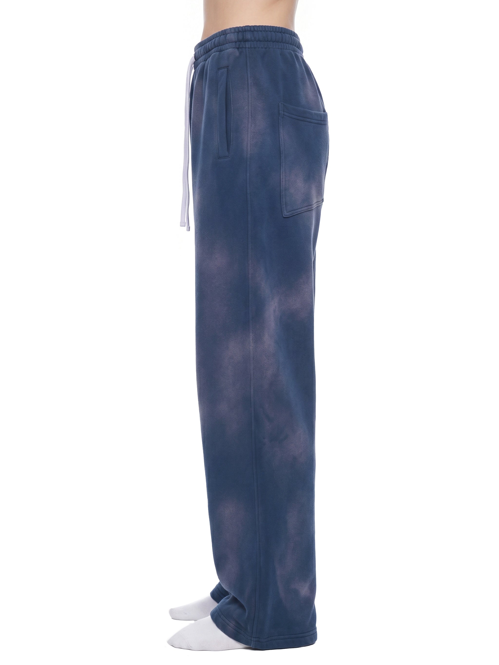 Biba Krown Empire Unisex Sunfade Wide Leg Fleece Sweatpants