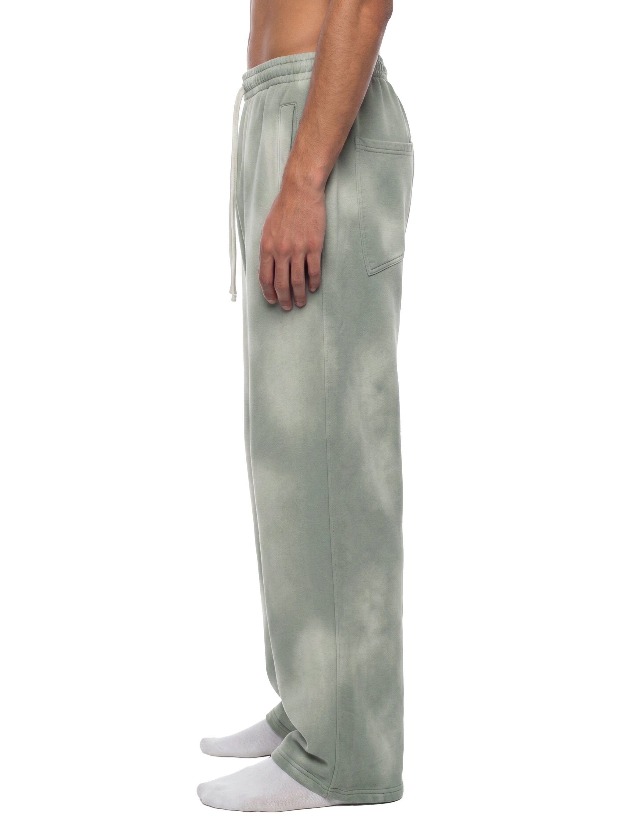 Biba Krown Empire Unisex Sunfade Wide Leg Fleece Sweatpants