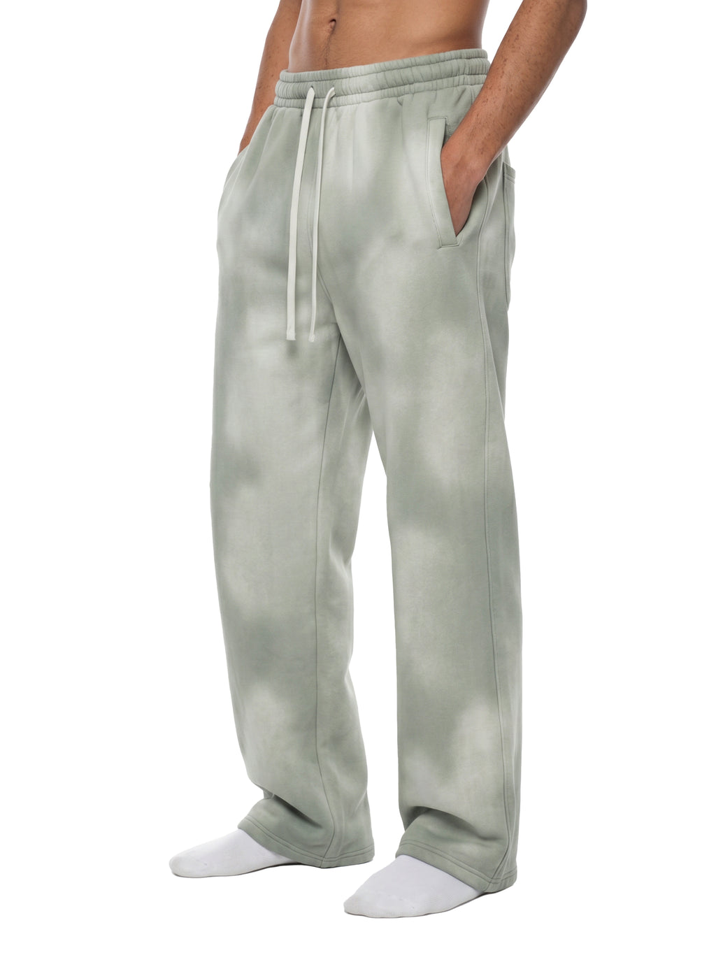Biba Krown Empire Unisex Sunfade Wide Leg Fleece Sweatpants
