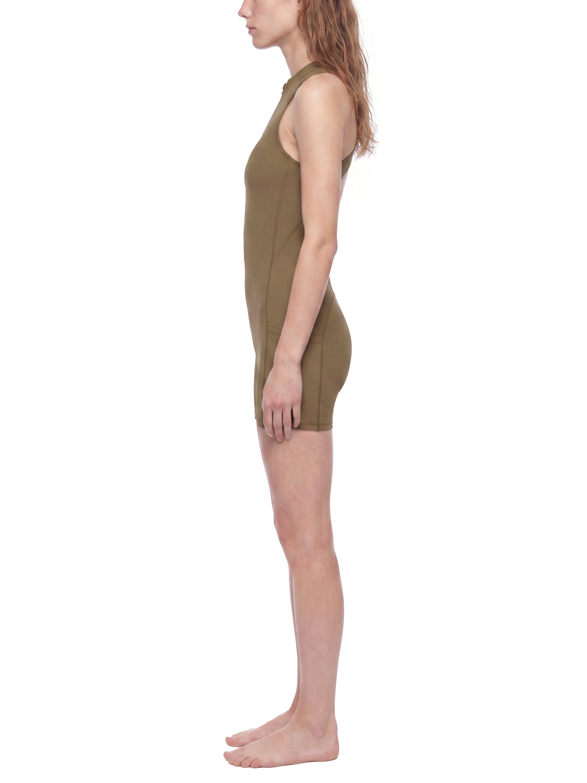 Krown Women’s Quarter-Zip Yoga Romper