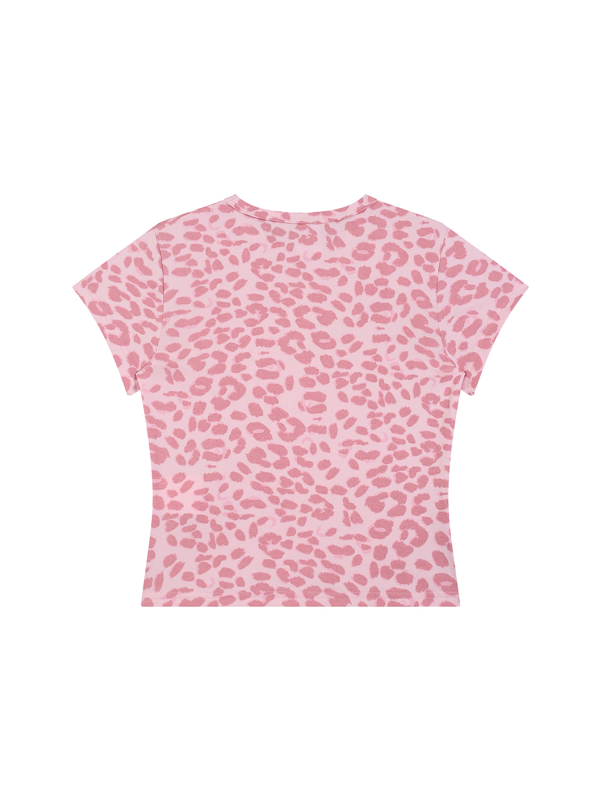 Krown Women’s Leopard Print Crop T-Shirt