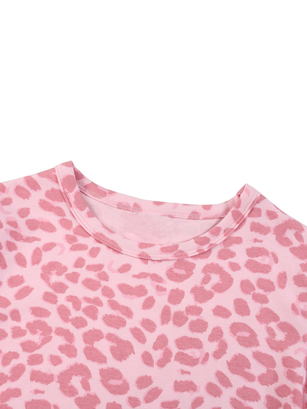 Krown Women’s Leopard Print Crop T-Shirt